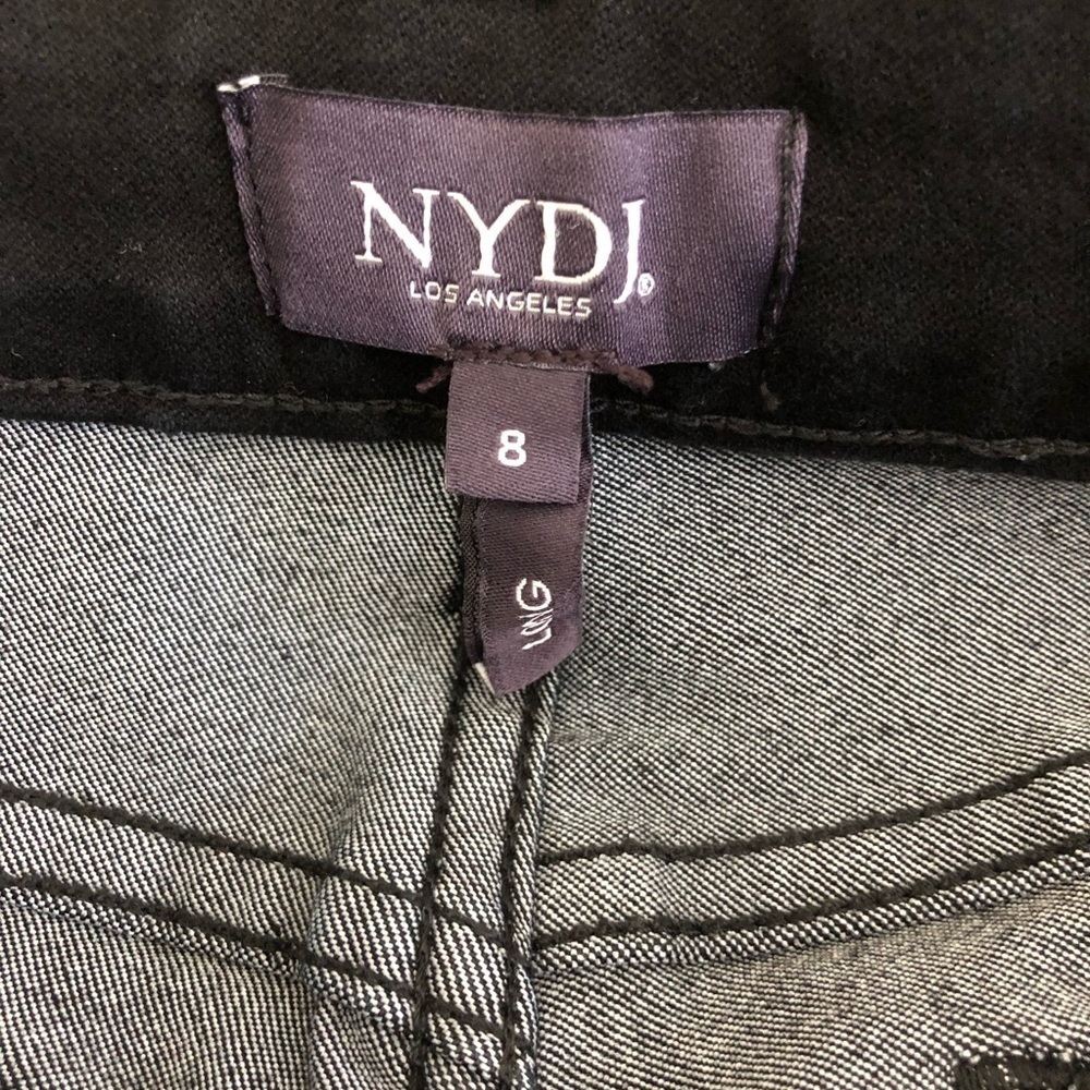 NYDJ Alina Legging Liftxtuck Black 8 Long - Picture 9 of 14